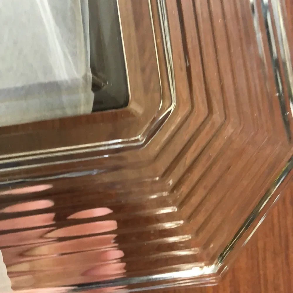 New in box MIKASA Glass beveled Picture frame. Great for weddings.